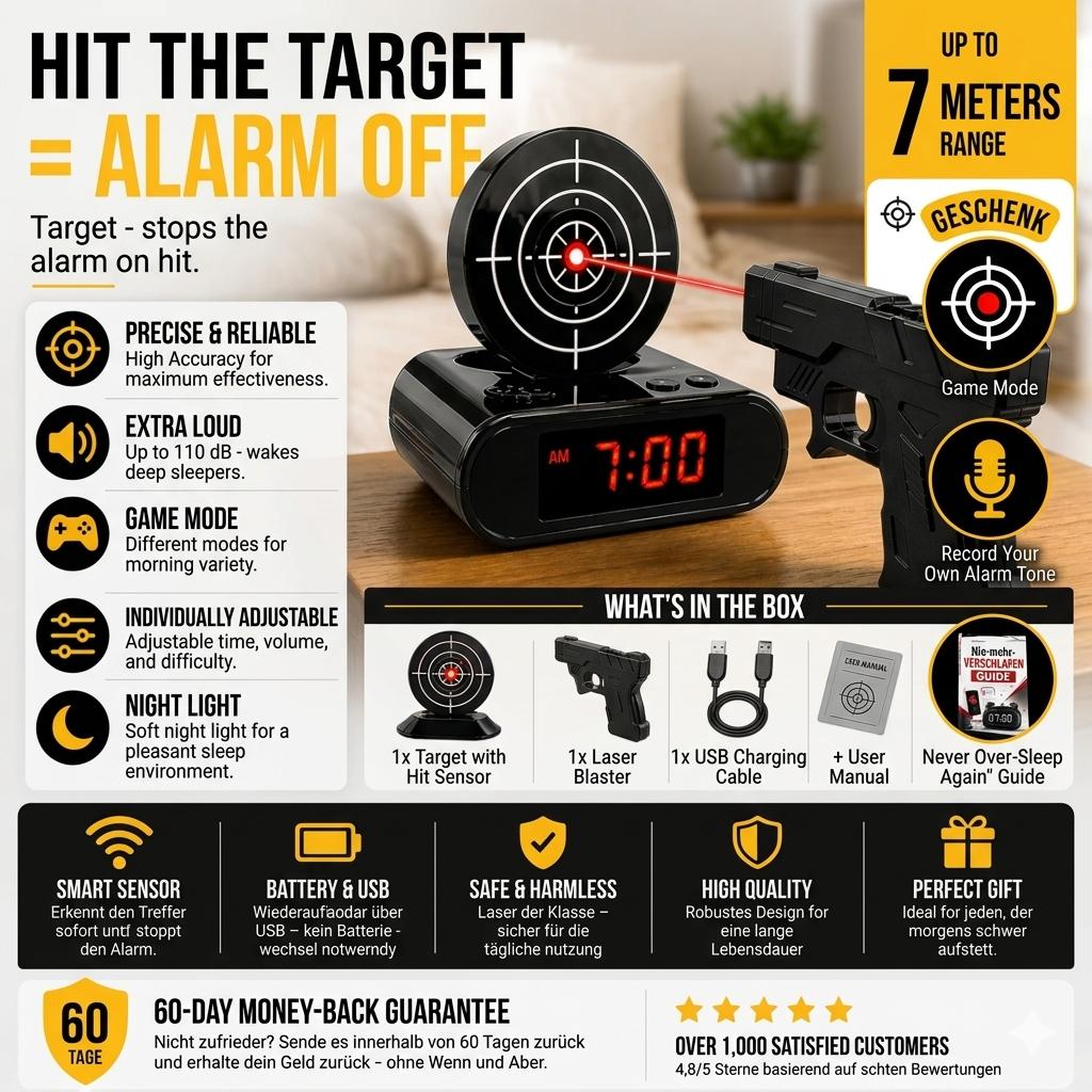Wake Strike - Target Alarm Clock